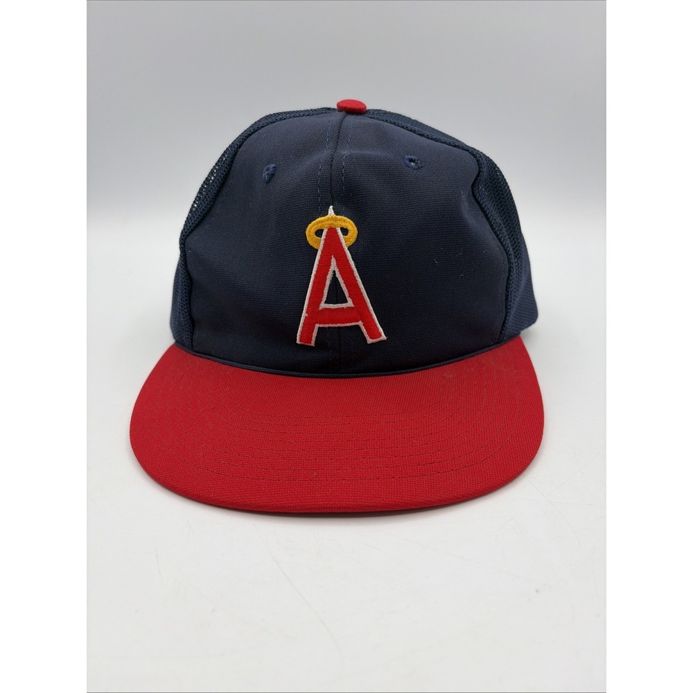 MLB Angels Mesh Snapback Hat 80's/90's